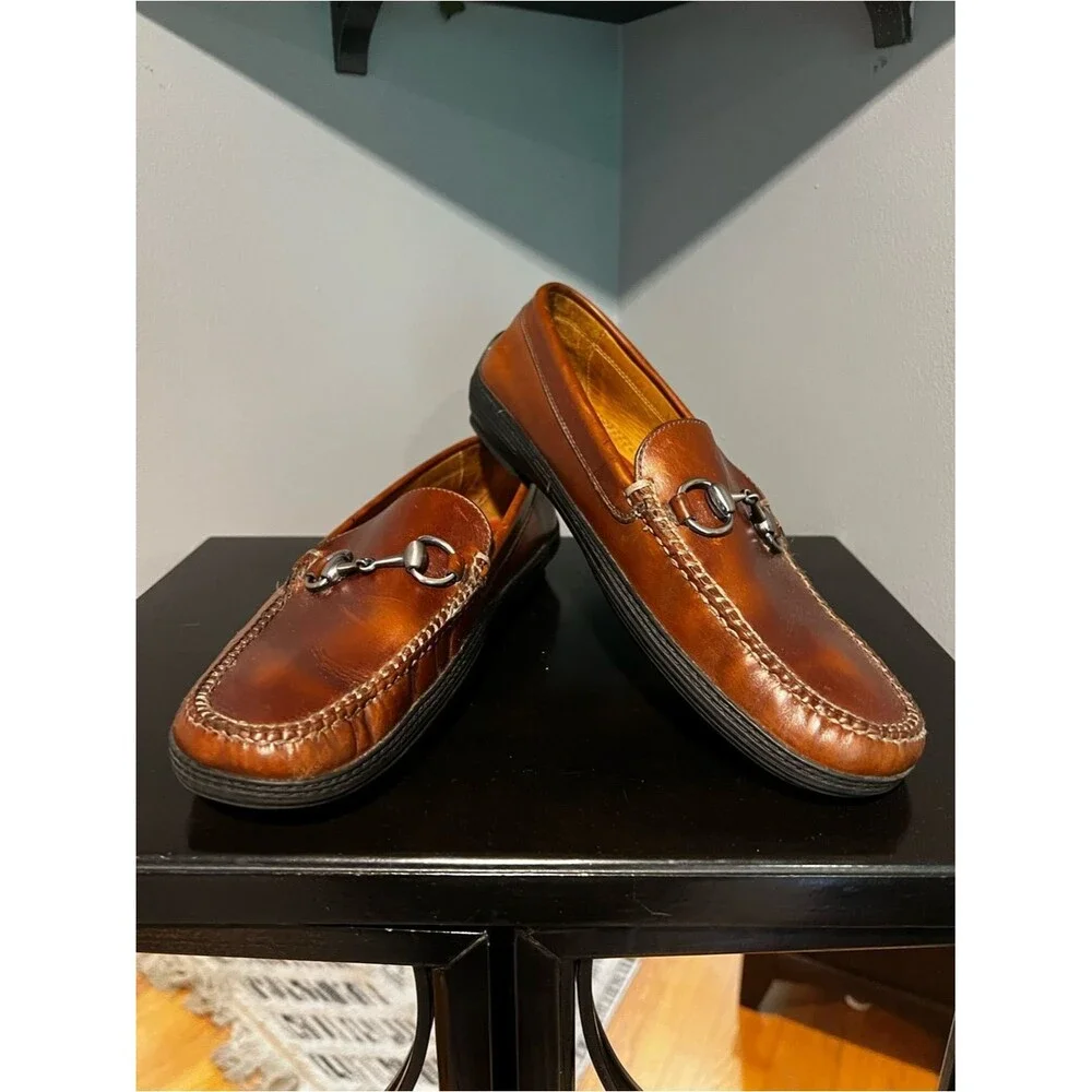 Peter Millar leather loafers